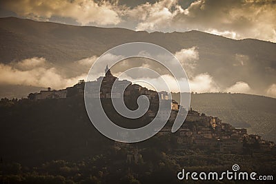 Italy,Umbria,Trevi village. Stock Photo