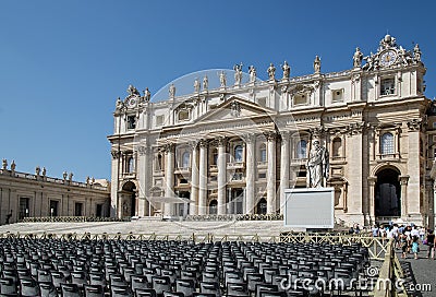 Italy.Vatican. Cathedral St. Peter Editorial Stock Photo