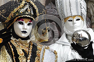 Italy,Venice carnival. Editorial Stock Photo