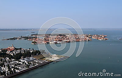 Italy, Venice, Murano Island, St. Michele Island Stock Photo