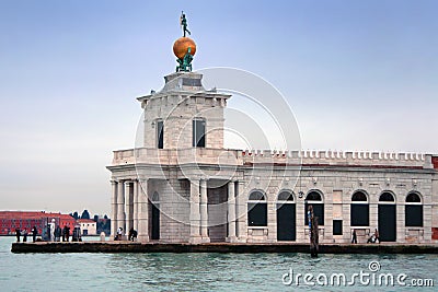 Italy, Venice: Punta della Dogana Stock Photo