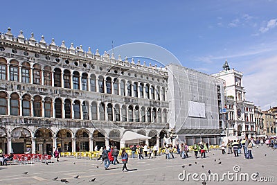 Italy. Venice. San Marco square. Piazza San Marco Editorial Stock Photo