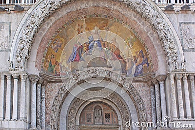 Italy. Venice. St Mark's Basilica. Details Stock Photo