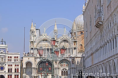 Italy. Venice. St Mark's Basilica. Editorial Stock Photo