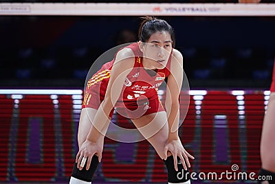 Italy vs China VNL Quarter Final match in Ankara Arena, Turkiye Editorial Stock Photo