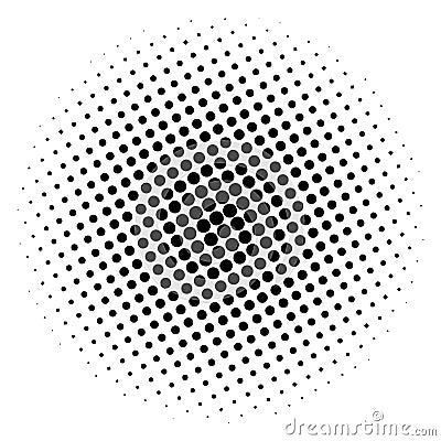 Item halftone circle, on a white background. Vector illustration for your design. Vector Illustration