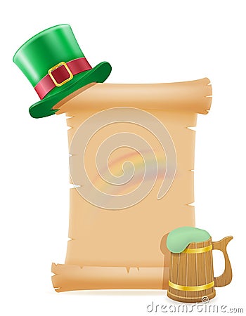 Items and attributes of the national holiday of saint patrick vector illustration Vector Illustration