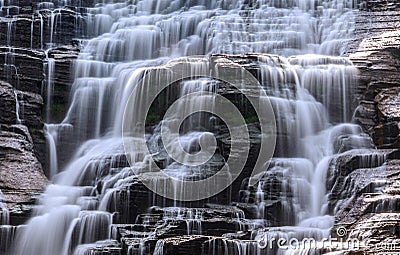 Ithaca Falls In Ithaca, New York Stock Photo