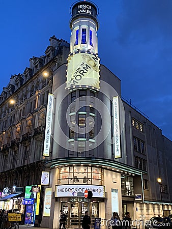 The Book of Mormon at The Prince of Wales Theatre in London England in 2023 Editorial Stock Photo