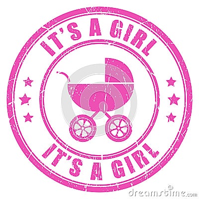 Its a girl Vector Illustration