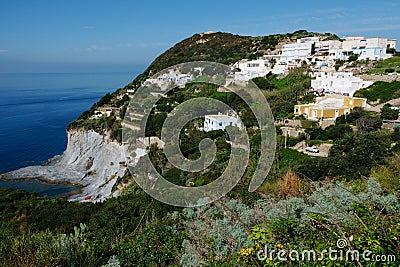 Cala Covone bay on Ponza Island in Italy Stock Photo