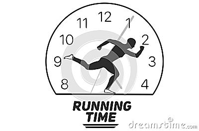 its running time Stock Photo