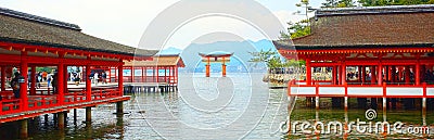 Itsukushima Shinto Shrine, Miyajima, Japan Editorial Stock Photo