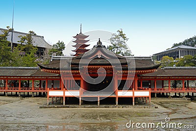 Itsukushima Shrine Stock Photo