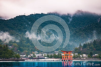 Itsukushima Shrine, Miyajama, Hiroshima, Japan Stock Photo