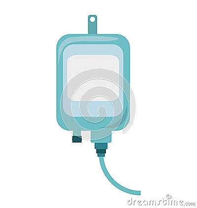 Iv bag medical isolated icon Vector Illustration