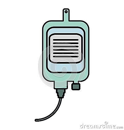 Iv bag medical isolated icon Vector Illustration