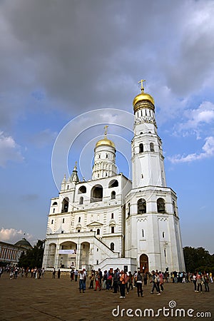 Ivan Great Bell tower of Moscow Kremlin. UNESCO World Heritage Site. Editorial Stock Photo