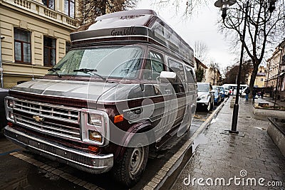 Ivano-Frankivsk, Ukraine - March, 2023: Chevrolet Chevy Van 20 Gran Ville Editorial Stock Photo