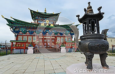 Ivolginsky Datsan, Buddhist Monastery, Russia Stock Photo