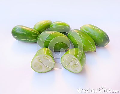 Ivy gourd in isolated background Stock Photo