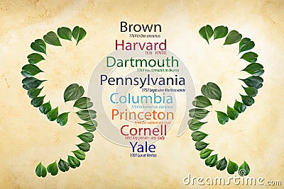 Ivy League Universities Stock Photo