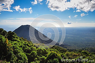 Izalco Volcano from Cerro Verde National Park, El Salvador Stock Photo