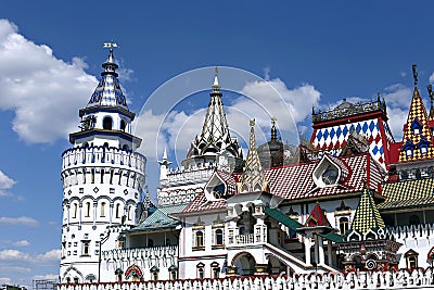 Izmailovskiy Kremlin in Moscow Stock Photo