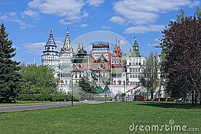 Izmailovskiy Kremlin in Moscow Stock Photo