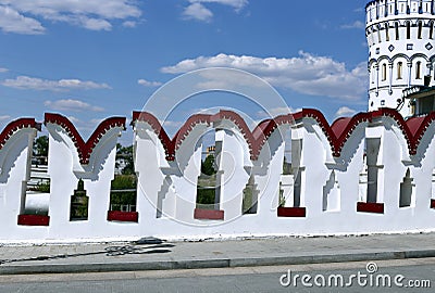 Izmailovskiy Kremlin in Moscow on a sunny day Stock Photo