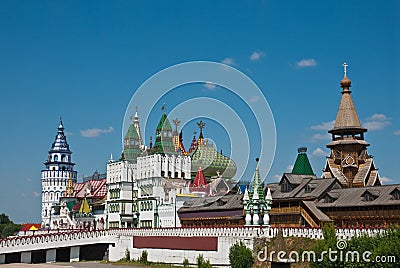 Izmailovsky Kremlin, Moscow, Russia Stock Photo