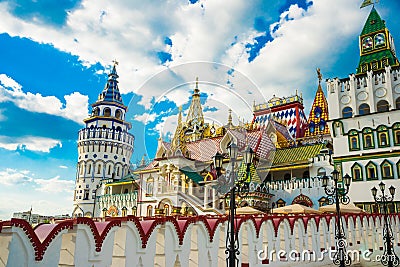 Izmaylovo Kremlin in Moscow Stock Photo