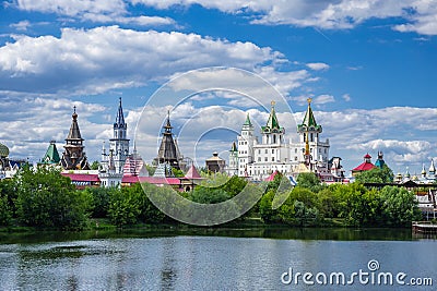 Izmaylovsky Kremlin in Moscow. Stock Photo