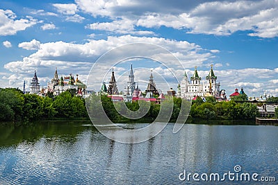 Izmaylovsky Kremlin in Moscow. Stock Photo