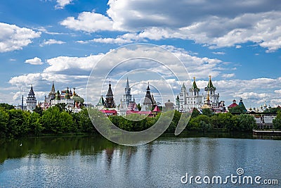 Izmaylovsky Kremlin in Moscow Stock Photo