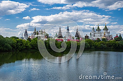 Izmaylovsky Kremlin in Moscow Stock Photo