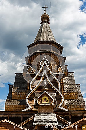 Izmaylovsky Kremlin in Moscow. Traditional Russian architecture Stock Photo