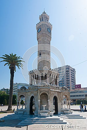 Izmir Historical clock tower Editorial Stock Photo