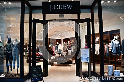 J Crew store at The Mall at Millenia in Orlando, Florida Editorial Stock Photo
