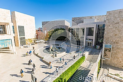 The J. Paul Getty Museum in Los Angeles Editorial Stock Photo