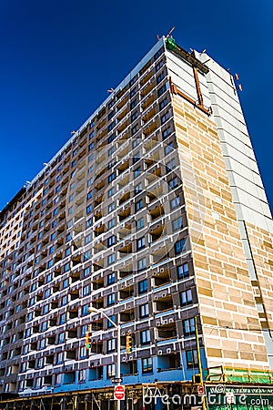 The J. Van Story Branch, Sr. Apartments Building in Baltimore, M Stock Photo