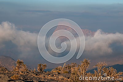 Jabal Shams, Hajar mountains, Oman Stock Photo