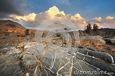 Jabal Shams Oman Stock Photo