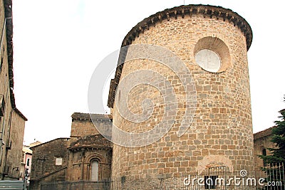 Jaca romanesque cathedral church Pyrenees spain Stock Photo