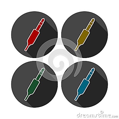 Jack audio input icon Vector Illustration