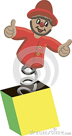 Jack-in-the-box Vector Illustration