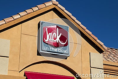 Jack In The Box Fast Food Restaurant Editorial Stock Photo