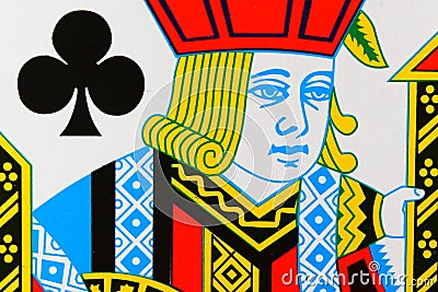 Jack of Clubs Stock Photo