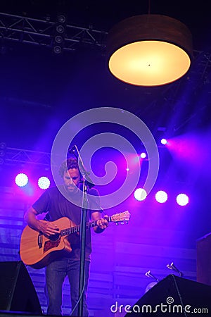 Jack Johnson performing at Somersault Festival 2014 Editorial Stock Photo