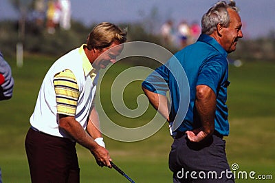 Jack Nicklaus and Arnold Palmer, PGA legends Editorial Stock Photo